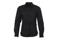 Damenbluse Poplin Langarm Inklusive Beflockung