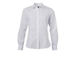 Damenbluse Poplin Langarm Inklusive Stickerei