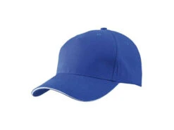 5 Panel Sandwich Cap Zweifarbig (inklusive Stickerei Schon Ab 11,99€) -Optimal Sportserien Geschäft Cap royal weiss