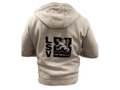 Doppelfleece „After Race“- Jacke In 7 Farben -Optimal Sportserien Geschäft Dooppelfleece graumelange Direktflock Ruecken schwarz