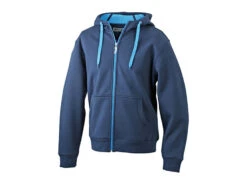 Doppelfleece „After Race“- Jacke In 7 Farben -Optimal Sportserien Geschäft Doppelfleecejacke blau hellblau