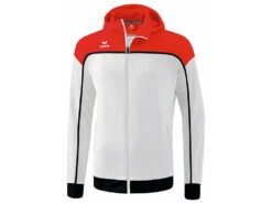 Erima Change Trainingsjacke Mit Kapuze Aus Recyceltem Polyester -Optimal Sportserien Geschäft Erima Change Trainingsjacke mit Kapuze weiss rot