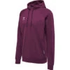 Hummel Move Grid Cotton Hoodie In Verschiedenen Farben -Optimal Sportserien Geschäft Hummel Move Grid Cotton Hoodie bordou