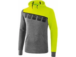 Erima Kapuzenpulli 5-C In Einer Von Sechs Lieblingsfarben -Optimal Sportserien Geschäft Kapuzenpulli grau lime