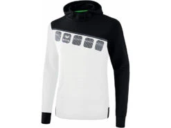 Erima Kapuzenpulli 5-C In Einer Von Sechs Lieblingsfarben -Optimal Sportserien Geschäft Kapuzenpulli weiss schwarz