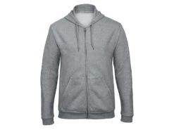 Sweatjacke Kapuze Inklusive Direktflock -Optimal Sportserien Geschäft Sweatjacke Kapuze graumelange