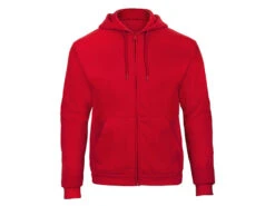 Sweatjacke Kapuze Inklusive Direktflock -Optimal Sportserien Geschäft Sweatjacke Kapuze rot