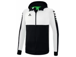 Erima Six Wings Trainingsjacke Mit Kapuze In 12 Tollen Farben -Optimal Sportserien Geschäft erima six wings jacke mit kapuze black white