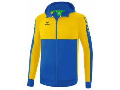 Erima Six Wings Trainingsjacke Mit Kapuze In 12 Tollen Farben -Optimal Sportserien Geschäft erima six wings jacke mit kapuze new royal yellow
