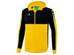 Erima Six Wings Trainingsjacke Mit Kapuze In 12 Tollen Farben -Optimal Sportserien Geschäft erima six wings jacke mit kapuze yellow black