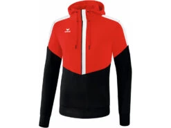 Erima Squad Kapuzensweat In 11 Verschiedenen Farben -Optimal Sportserien Geschäft erima squad kapuzensweat rot.schwarz