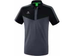Erima Squad Poloshirt In 11 Versch. Farbenkombinationen Für Damen Und Herren -Optimal Sportserien Geschäft erima squad poloshirt schwarz grau