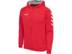 Hummel Basic Sweatjacke Mit Kapuzein 8 Farben Für Damen Und Herren -Optimal Sportserien Geschäft hummel go sweatjacke rot